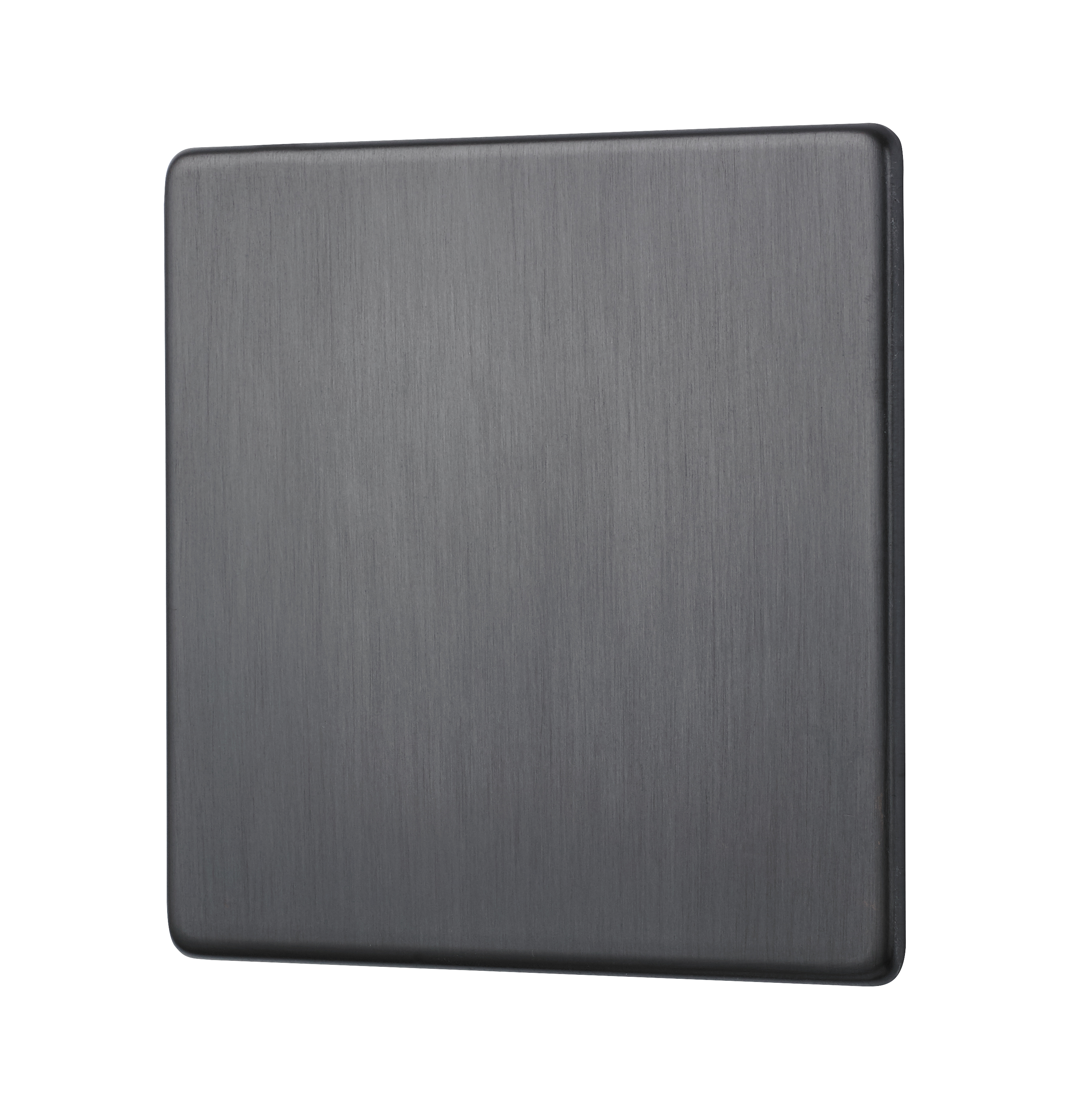 Penthouse single blank plate in dark antique bronze