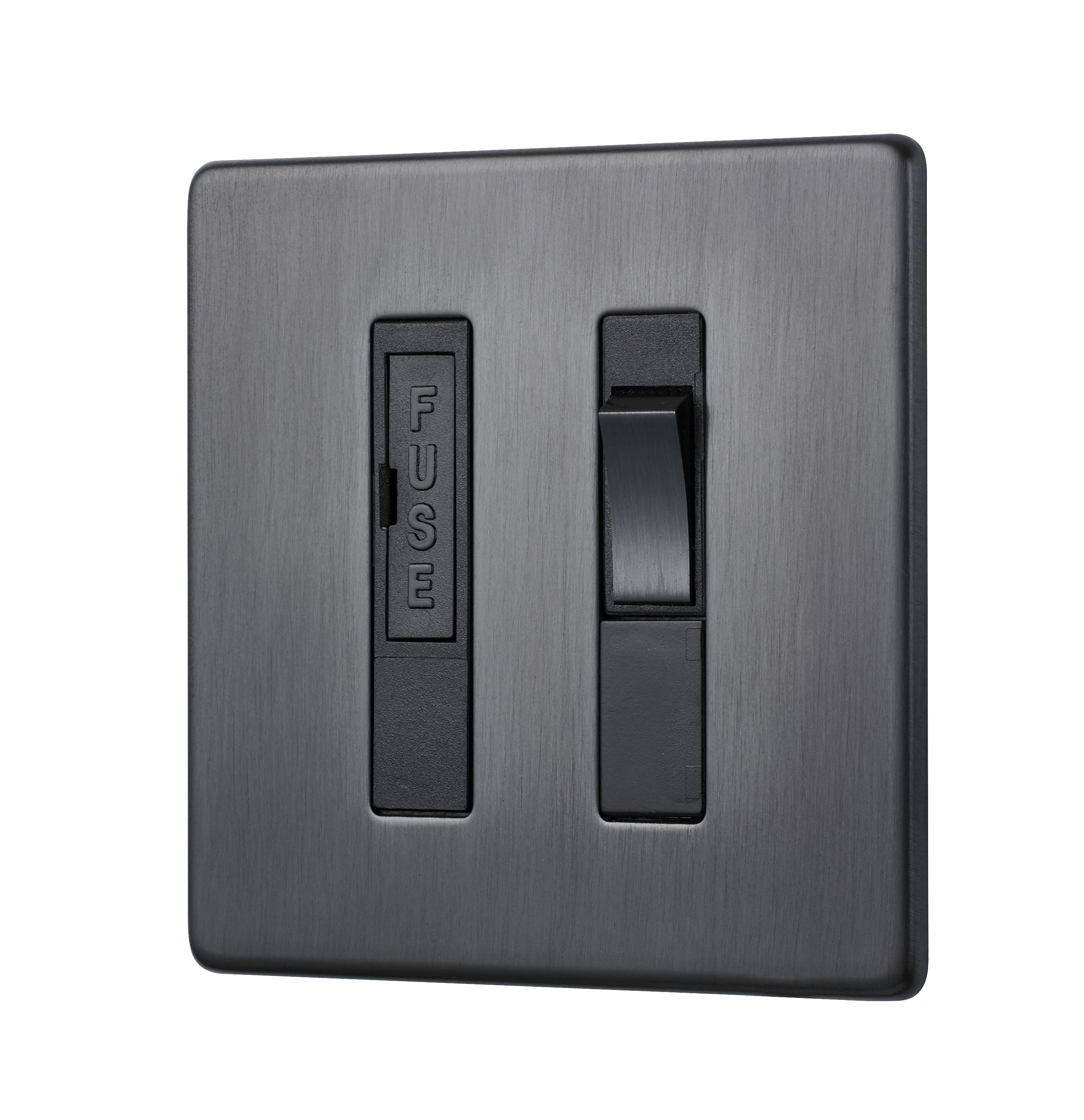 DARK ANTIQUE BRONZE SCREWLESS SWITCHED FUSED SPUR