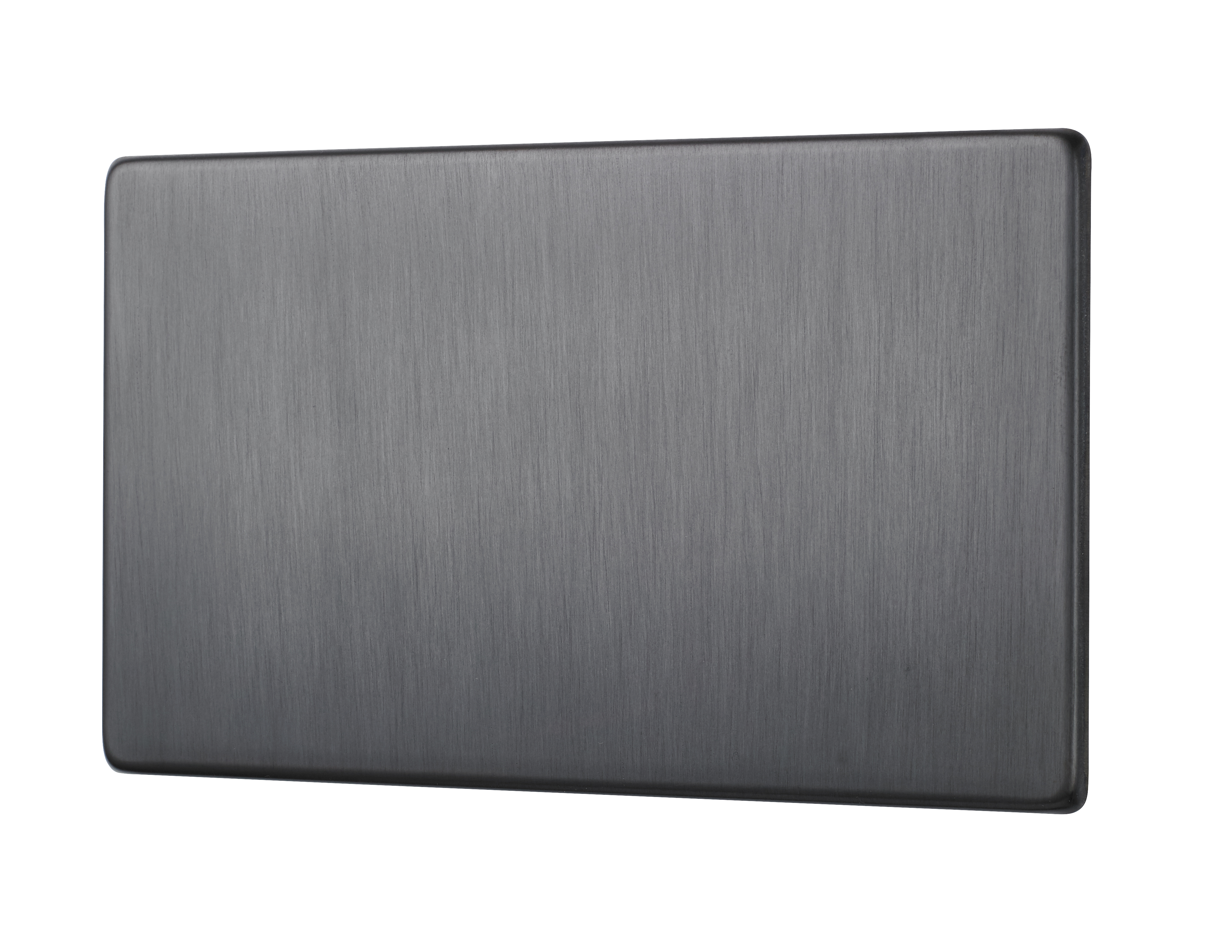 Dark Antique Bronze Screwless 2 Gang/Double Blank Plate