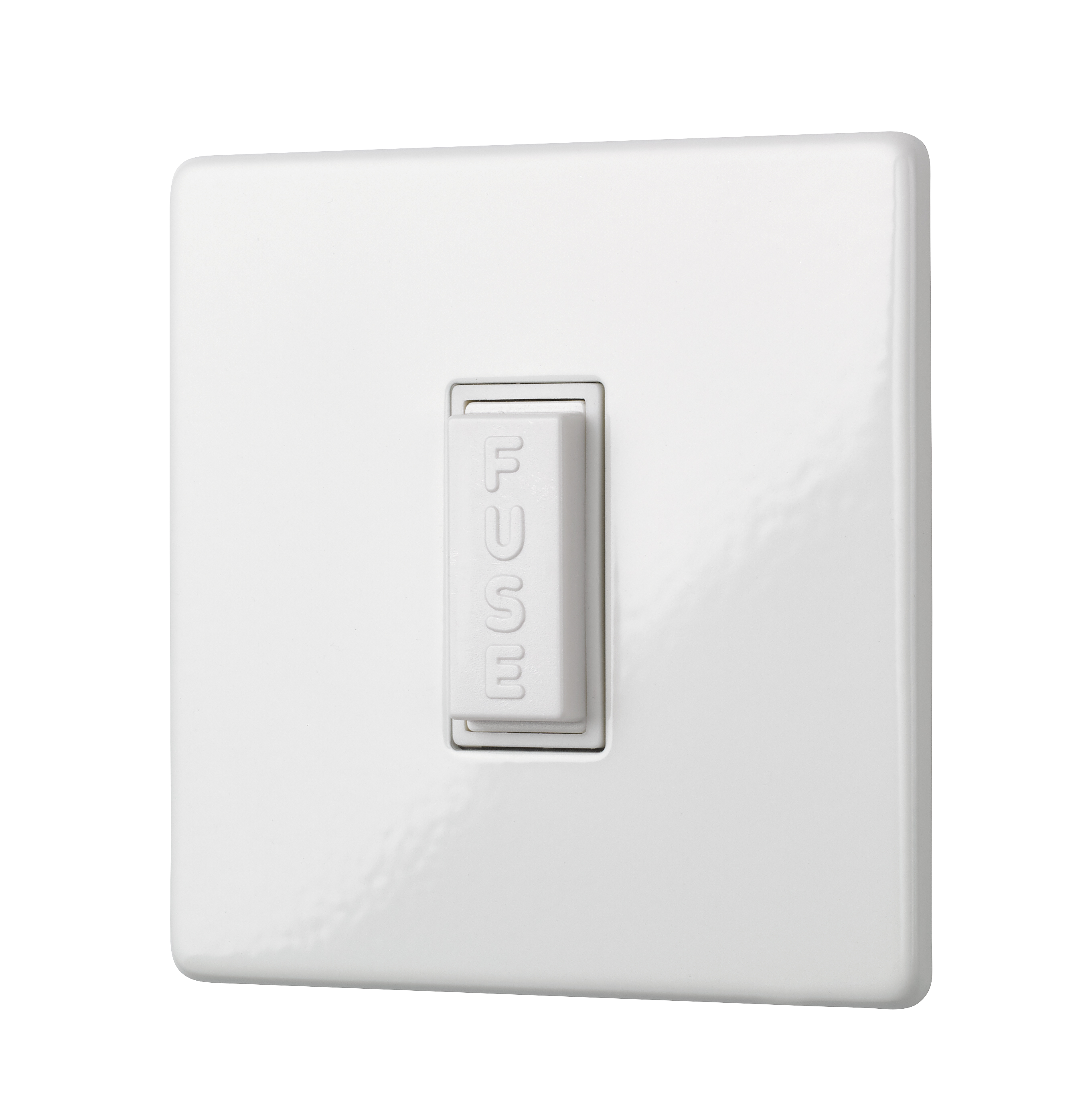 Penthouse unswitched fused connection unit in white