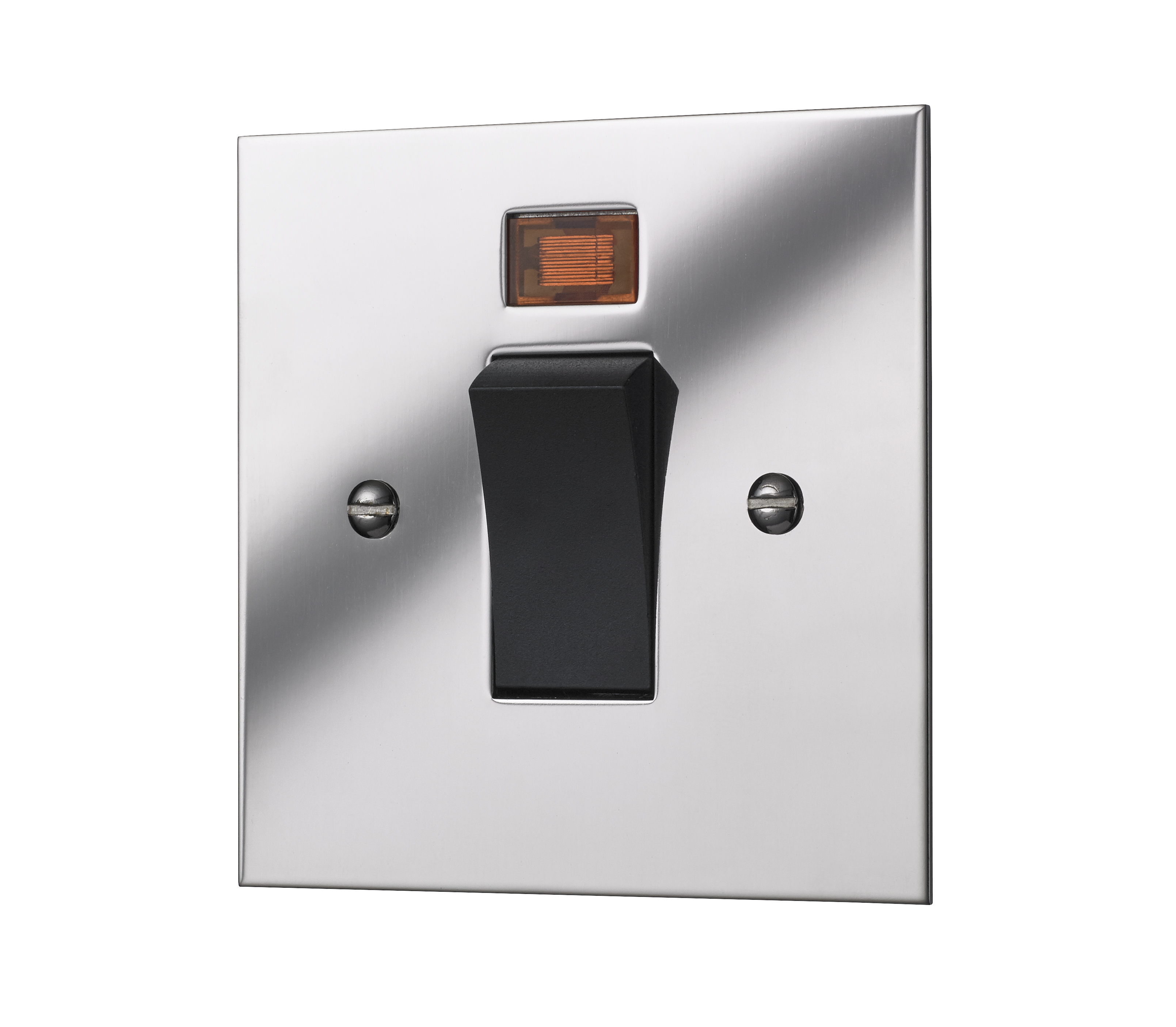 Classic Square Edge 45 Amp Cooker Switch In Polished Mirror