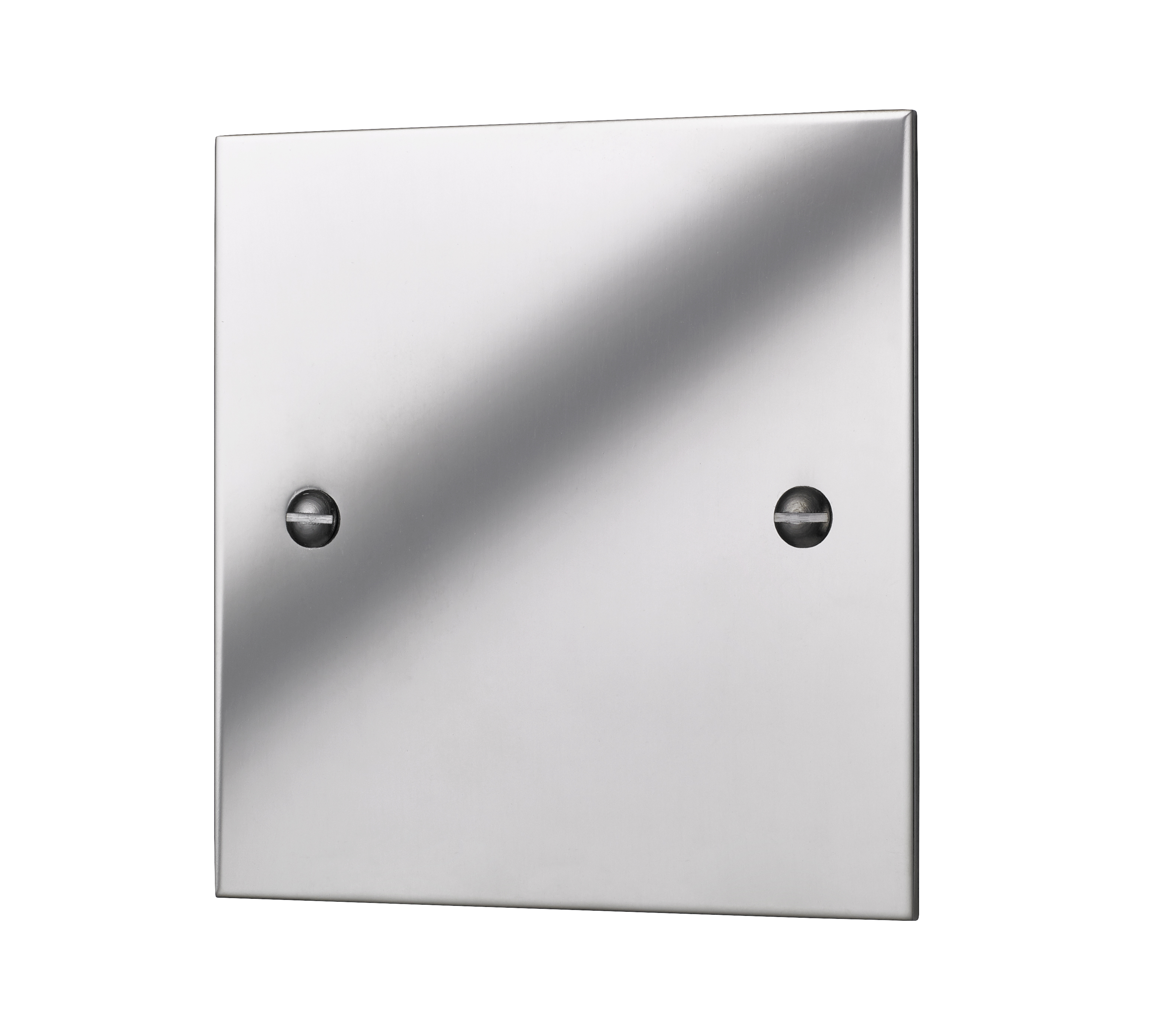 Classic Square Edge Single Blank Plate In Polished Mirror