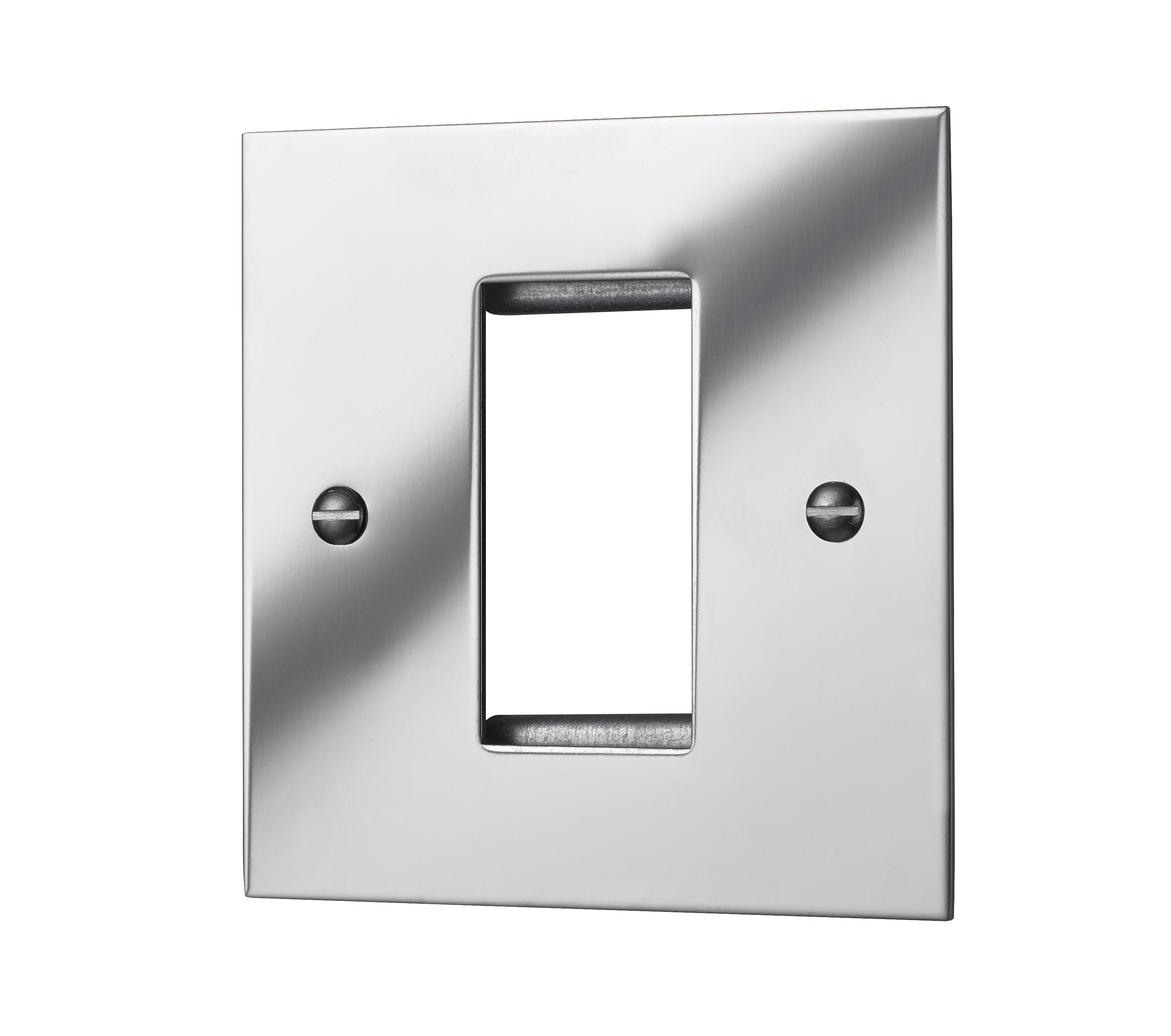 Classic Square Edge Single Euromod Plate In Polished Mirror