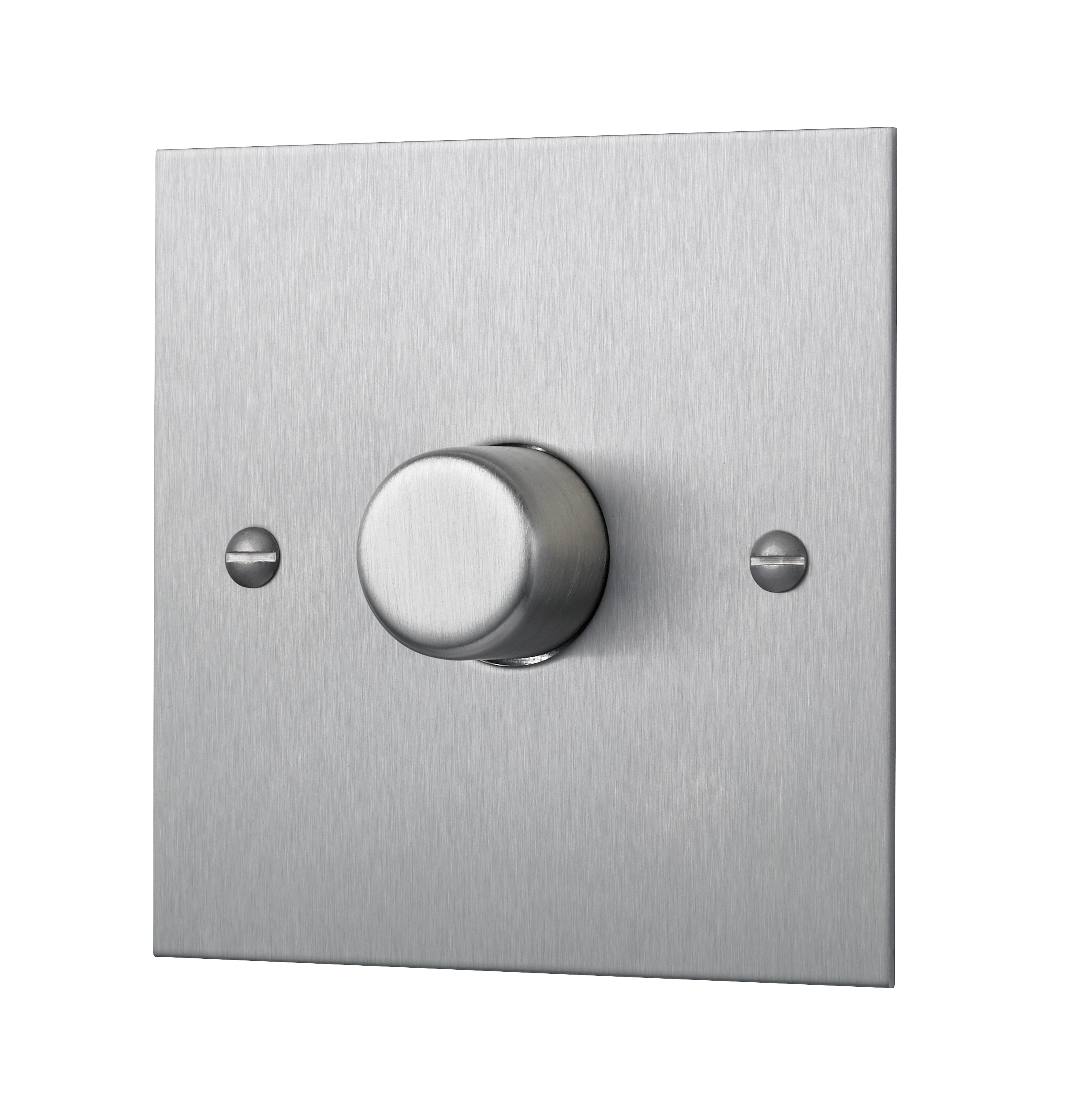 Satin Stainless Steel Dimmer Switch - 1 Gang/Single 120W Led