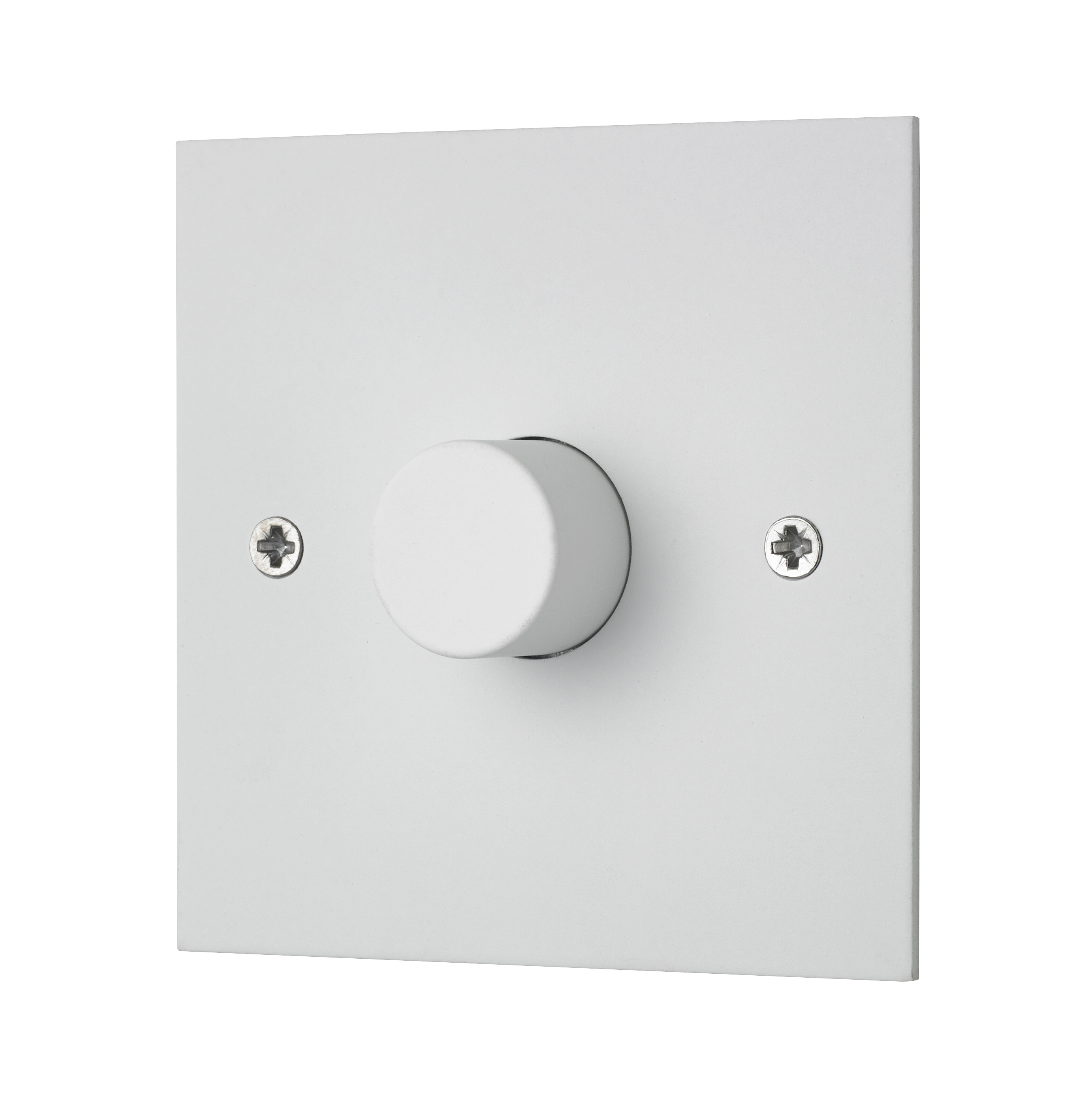 White Etched Prime Dimmer Switch - 1 Gang/Single 120W Led