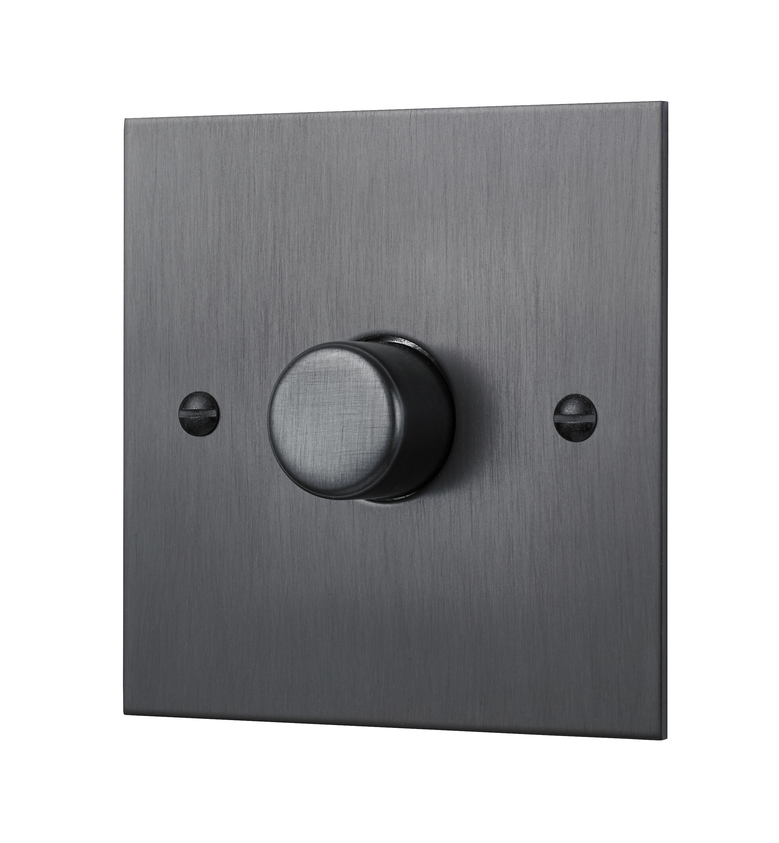 Classic Square Edge Single 120W LED Dimmer Switch in dark antique bronze