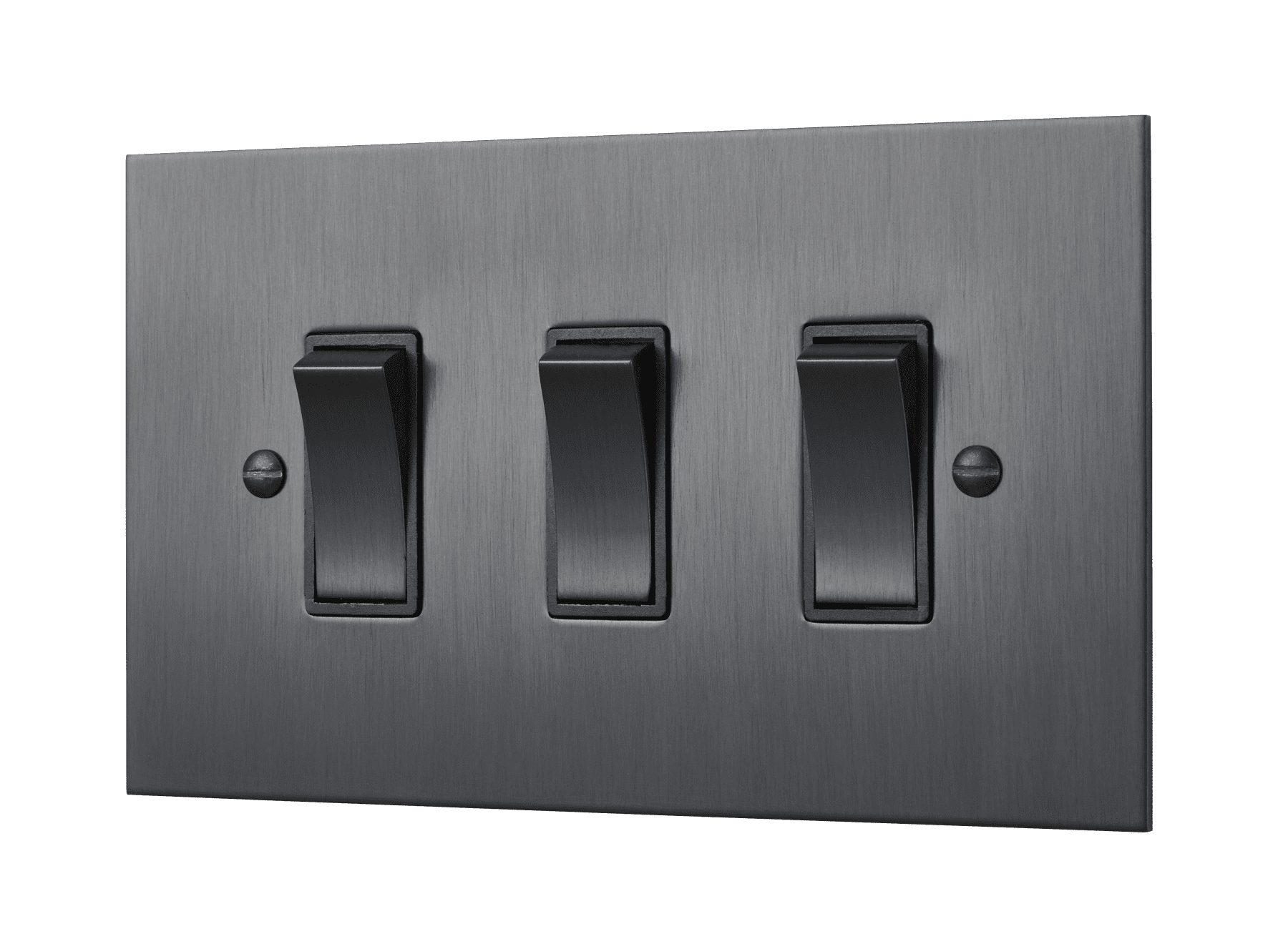 Dark Antique Bronze Triple Light Switch - 3 Gang 2 Way Rocker Switch ...