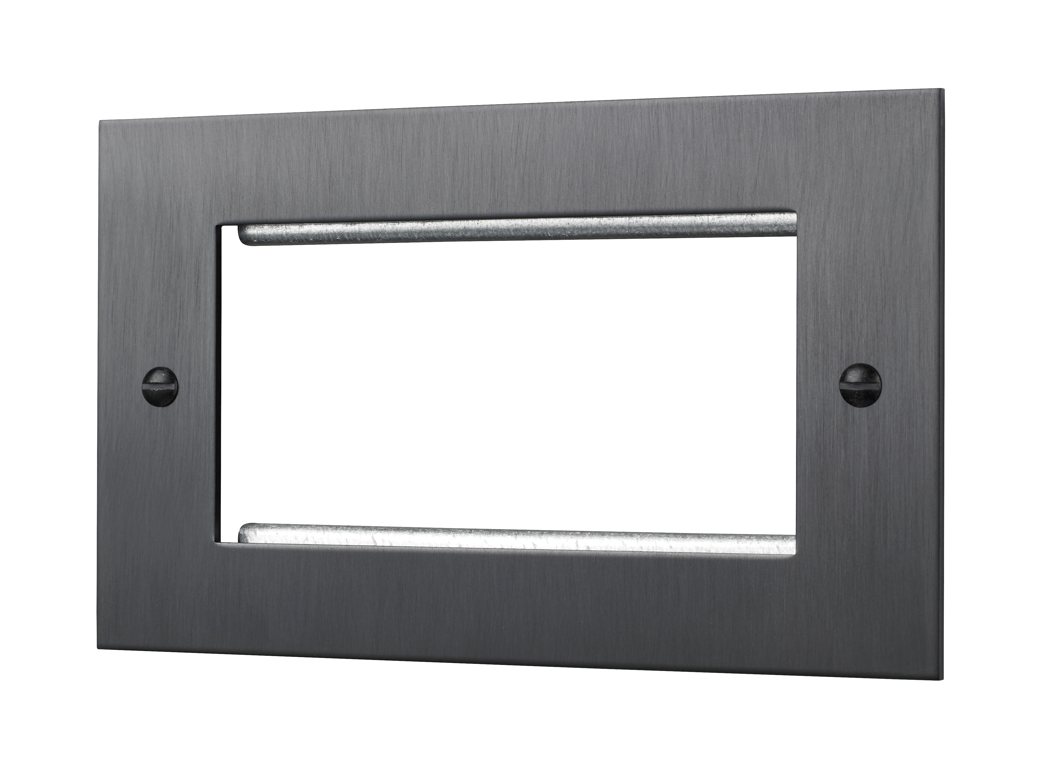 Classic square edge quad euromod plate in Dark Antique Bronze style