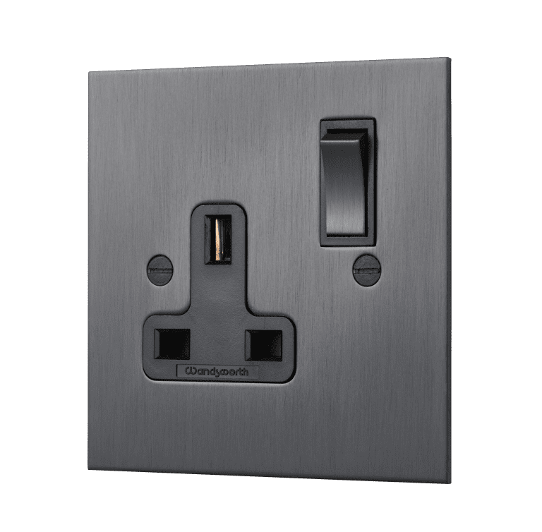 Dark Antique Bronze Single Socket - 1 Gang/Single Switched - Wandsworth ...