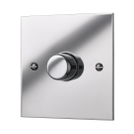 Square-edged single dimmer switch